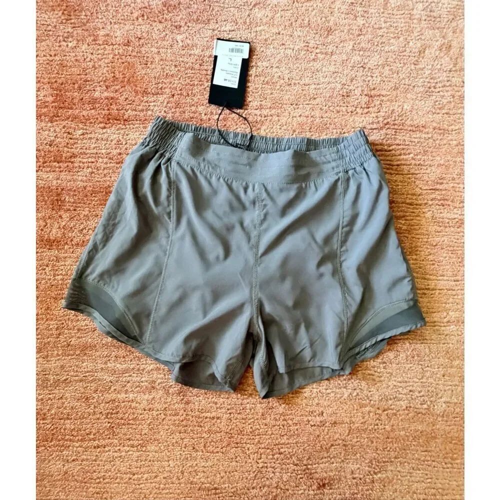 Meripex Athletic Running Shorts Light Grey L Built-In Liner NWT